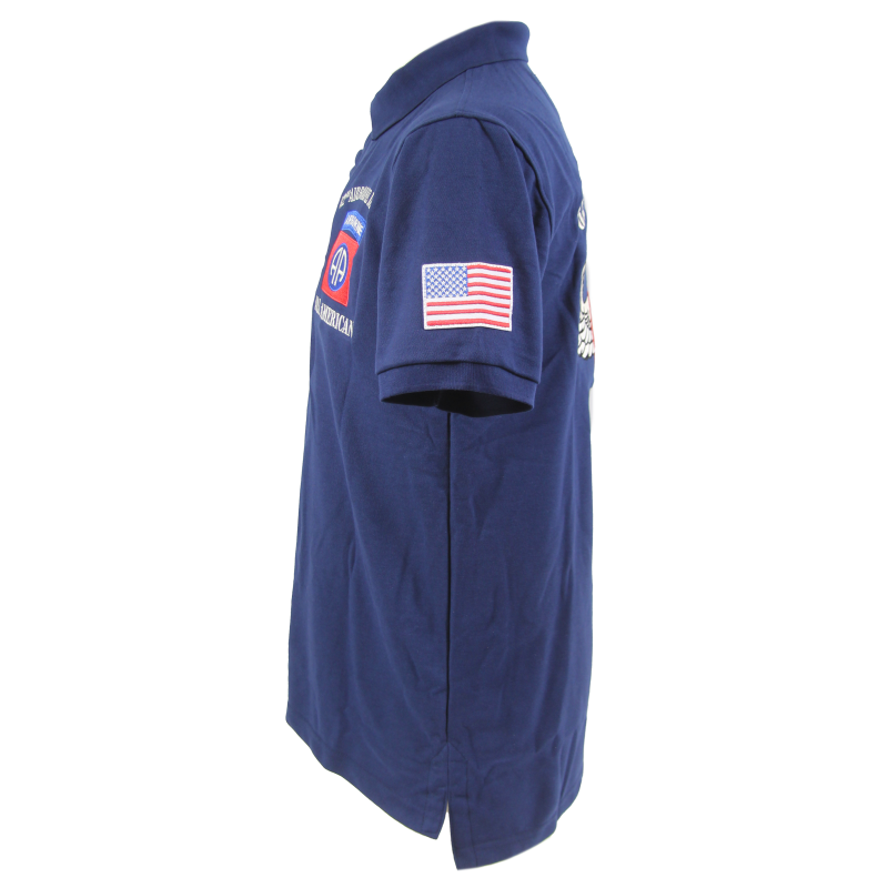 Polo, bleu marine, 82nd Airborne Division