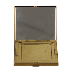 Compact, Powder, Brass and Mother-of-Pearl, US Army Medical Department