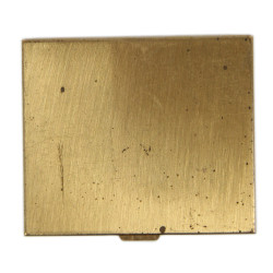 Compact, Powder, Brass and Mother-of-Pearl, US Army Medical Department