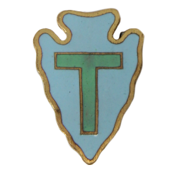 Crest, DUI, 36th Infantry Division, Pin Back, Snow Flakes