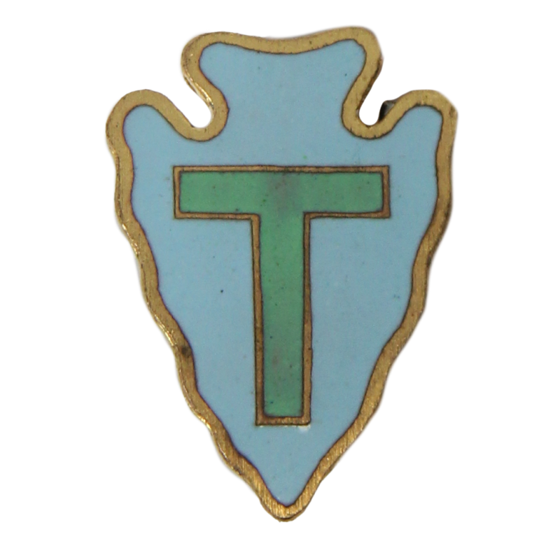 Crest, DUI, 36th Infantry Division, Pin Back, Snow Flakes Crest, DUI, 36th Infantry Division, Pin Back, Snow Flakes