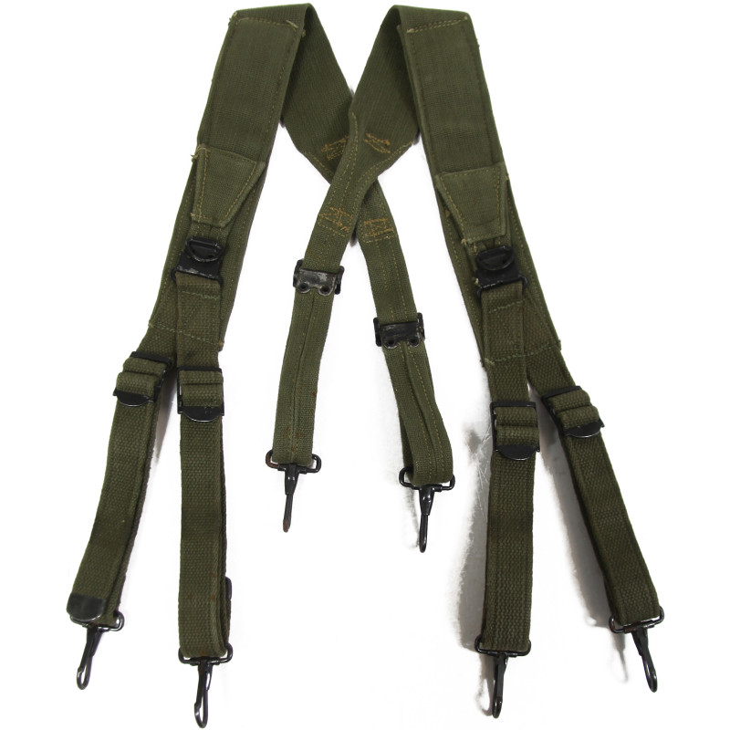 Suspenders, Belt, M-1936, Reinforced, OD 7