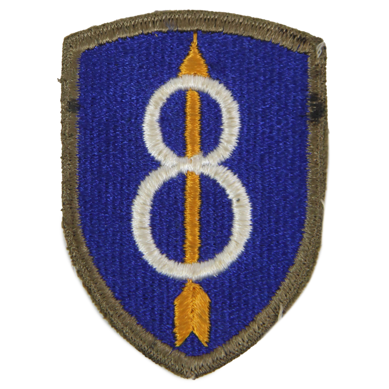 Patch, 8th Infantry Division, OD Border & Green Back, 1943 Patch, 8th Infantry Division, OD Border & Green Back, 1943