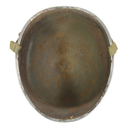 Helmet, M1, Fixed Loops, Camouflaged, ST. CLAIR RUBBER CO. Liner