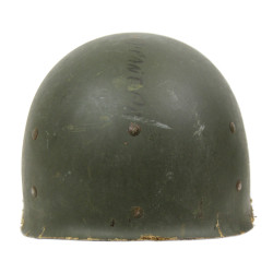 Helmet, M1, Fixed Loops, Camouflaged, ST. CLAIR RUBBER CO. Liner
