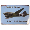 Plate, Dakota, C-47, metal