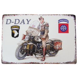 Plaque, Military Police, Harley, bois