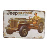 Plaque, Jeep Willys, en bois Plaque, Jeep Willys, en bois