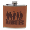 Flask, Band of Brothers, Faux Leather