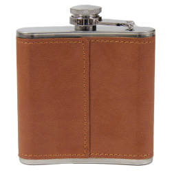 Flask, Band of Brothers, Faux Leather