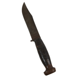 Knife, Utility, MK 1, PAL RH-35, US Navy, with Leather Scabbard, U.S.N.