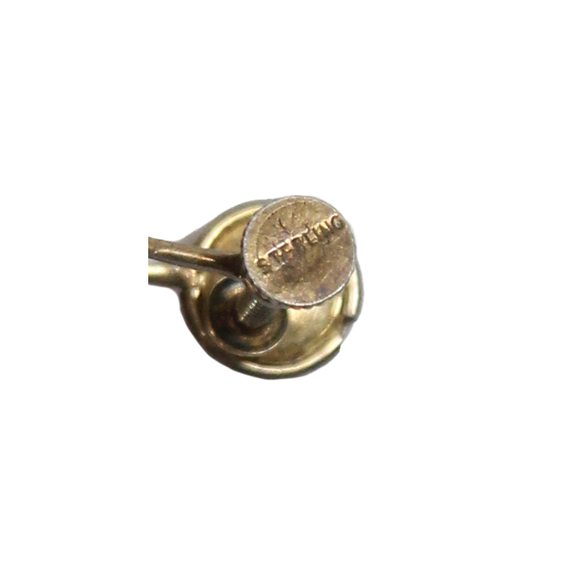 Boucles d'oreilles US Army en argent