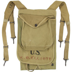 Sac à dos M-1910, P.B. & C., CM3c Kenneth Elliott, 21st Naval Construction Bn., Seabees, PTO