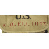 Haversack M-1910, P.B. & C., 1918, CM3c Kenneth Elliott, 21st Naval Construction Bn., Seabees, PTO Haversack M-1910, P.B. & C., 1918, CM3c Kenneth Elliott, 21st Naval Construction Bn., Seabees, PTO