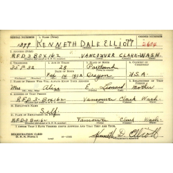Sac à dos M-1910, P.B. & C., CM3c Kenneth Elliott, 21st Naval Construction Bn., Seabees, PTO