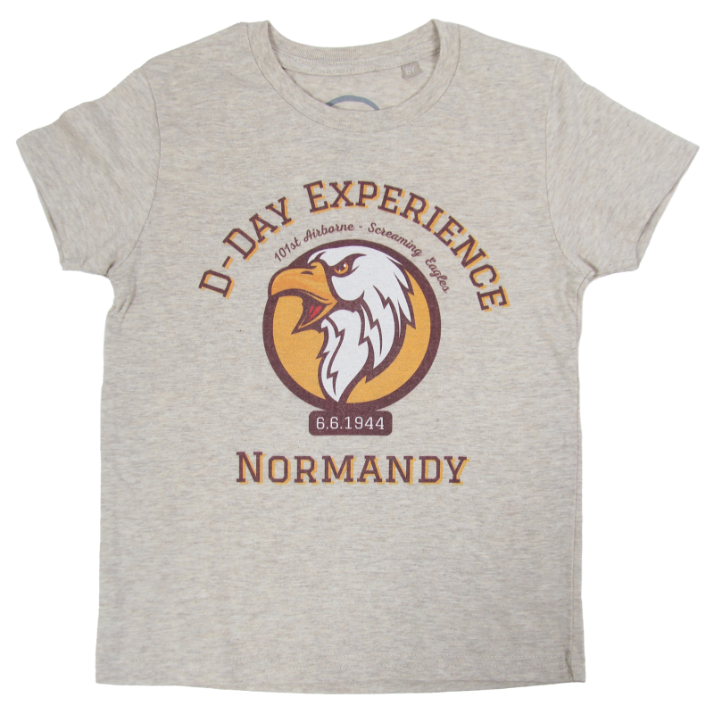 T-shirt, Enfant, Beige, D-Day Experience, Screaming Eagle