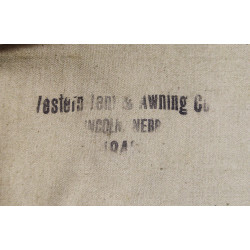 Demi-toile de tente, 1er type, US Army, WESTERN TENT & AWNING CO. 1942