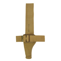 Holster en toile canadien pour revolver, Royal Canadian Armoured Corps, MS & U Ltd. 1943, état neuf