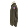 Shirt, Wool, Elastique, Officer's, Chocolate, 15th Air Force, USAAF, Named