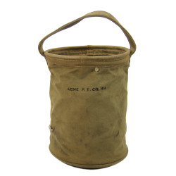 Bucket, Watering, Canvas, ACME P.E. CO. 1943
