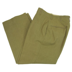 Trousers, Wool Serge, OD, Special, 31 x 29, 1942, Sgt. Donald Faulk, USAAF