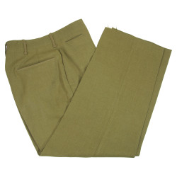 Trousers, Wool Serge, OD, Special, 31 x 29, 1942, Sgt. Donald Faulk, USAAF