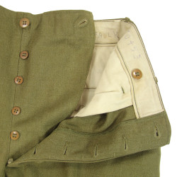 Trousers, Wool Serge, OD, Special, 31 x 29, 1942, Sgt. Donald Faulk, USAAF
