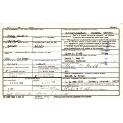 Trousers, Wool Serge, OD, Special, 31 x 29, 1942, Sgt. Donald Faulk, USAAF