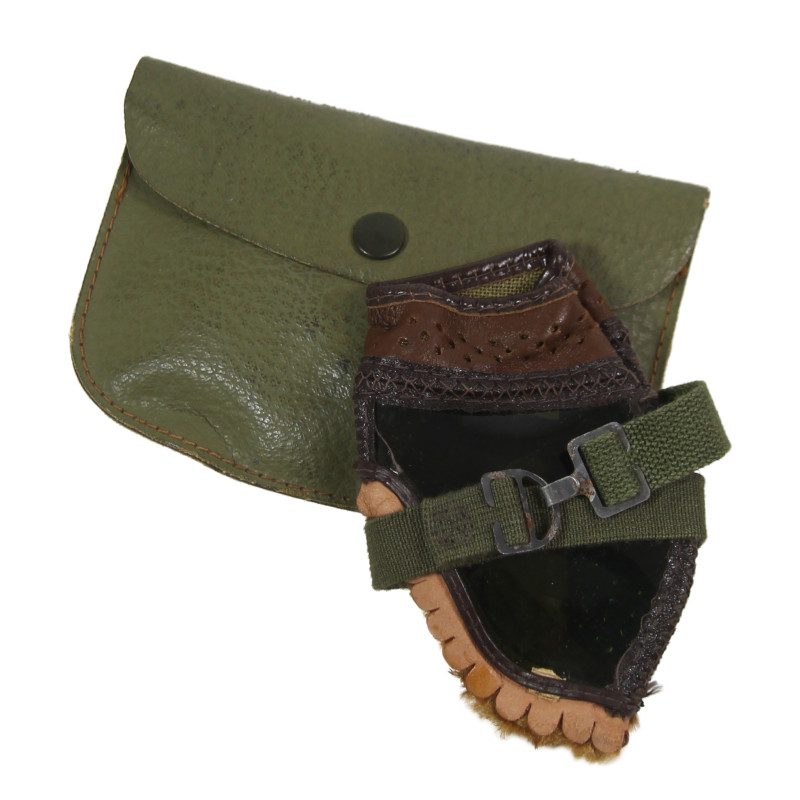 Goggles, M-1943, Green Lenses, 1944, with Pouch