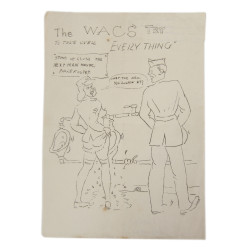 Caricature, The WACs Try to Take Over "Every Thing", T/4 Everette Davis, PTO