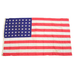Drapeau US 48 étoiles imprimées, 85 x 150 cm