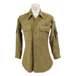 Shirt, Wool, Special, 15 x 33, Staff Sergeant, Aerial Gunner, 8th Air Force, USAAF, ETO