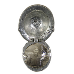 Brooch, Sweetheart, US Army, with photographs