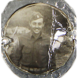 Brooch, Sweetheart, US Army, with photographs