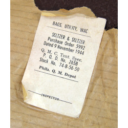 Bag, Utility, WAC, with Carrying Strap, in Kraft, 1944