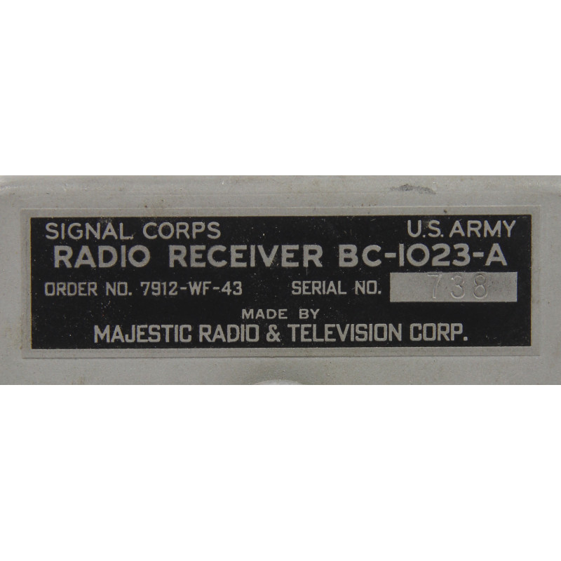 Boîtier de communication, BC-1023-A, Signal Corps, USAAF