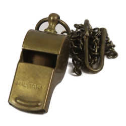 Whistle, Brass, Military, US Army, Made in USA