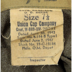 Cap, Garrison, Medical Department, Airborne, Size 7 1/4, 1943