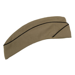 Cap, Garrison, Cotton, Khaki, Officer, WAC - Nurse, Size 7 1/8
