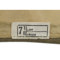 Cap, Garrison, Cotton, Khaki, Officer, WAC - Nurse, Size 7 1/8