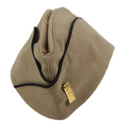 Cap, Garrison, Cotton, Khaki, Officer, WAC - Nurse, Size 7 1/8