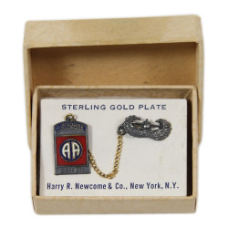 Brooch, Sweetheart, 82nd Airborne Division, Glider, Sterling
