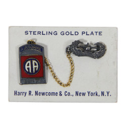 Brooch, Sweetheart, 82nd Airborne Division, Glider, Sterling