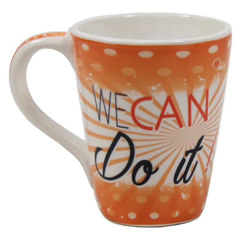 Mug, relief, We Can Do It!