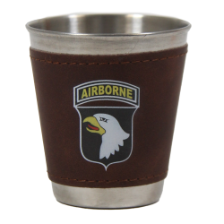 Shot glass, inox, 101st Airborne Division
