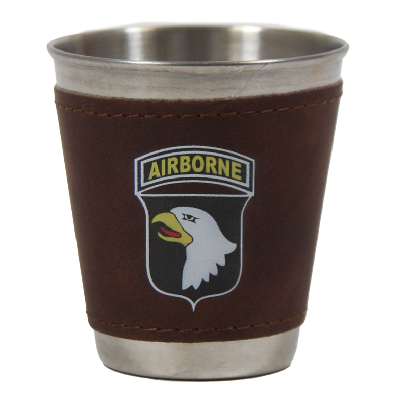 Verre à liqueur, métal, 101st Airborne Division
