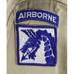 Chemise chino, 50th Signal Bn., XVIII Airborne Corps, Ardennes, Harzé