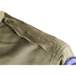 Chemise chino, 50th Signal Bn., XVIII Airborne Corps, Ardennes, Harzé