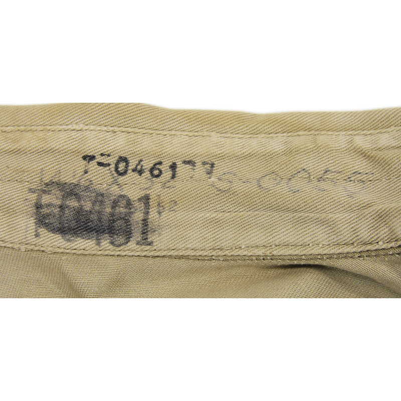 Chemise chino, 50th Signal Bn., XVIII Airborne Corps, Ardennes, Harzé