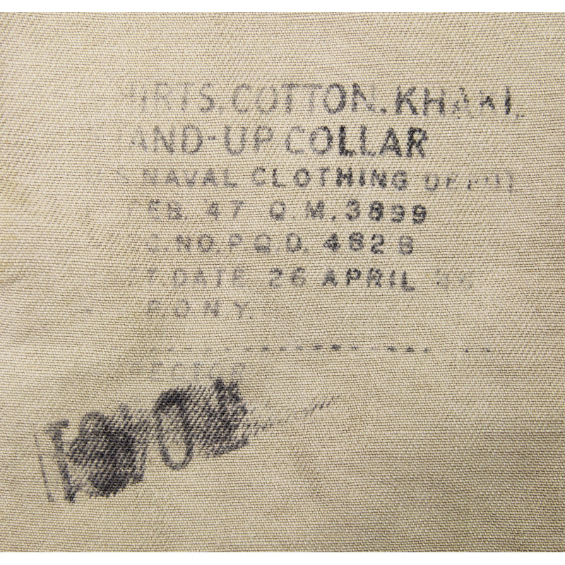 Shirt, Cotton, Khaki, 50th Signal Bn., XVIII Airborne Corps, Battle of the Bulge, Harzé